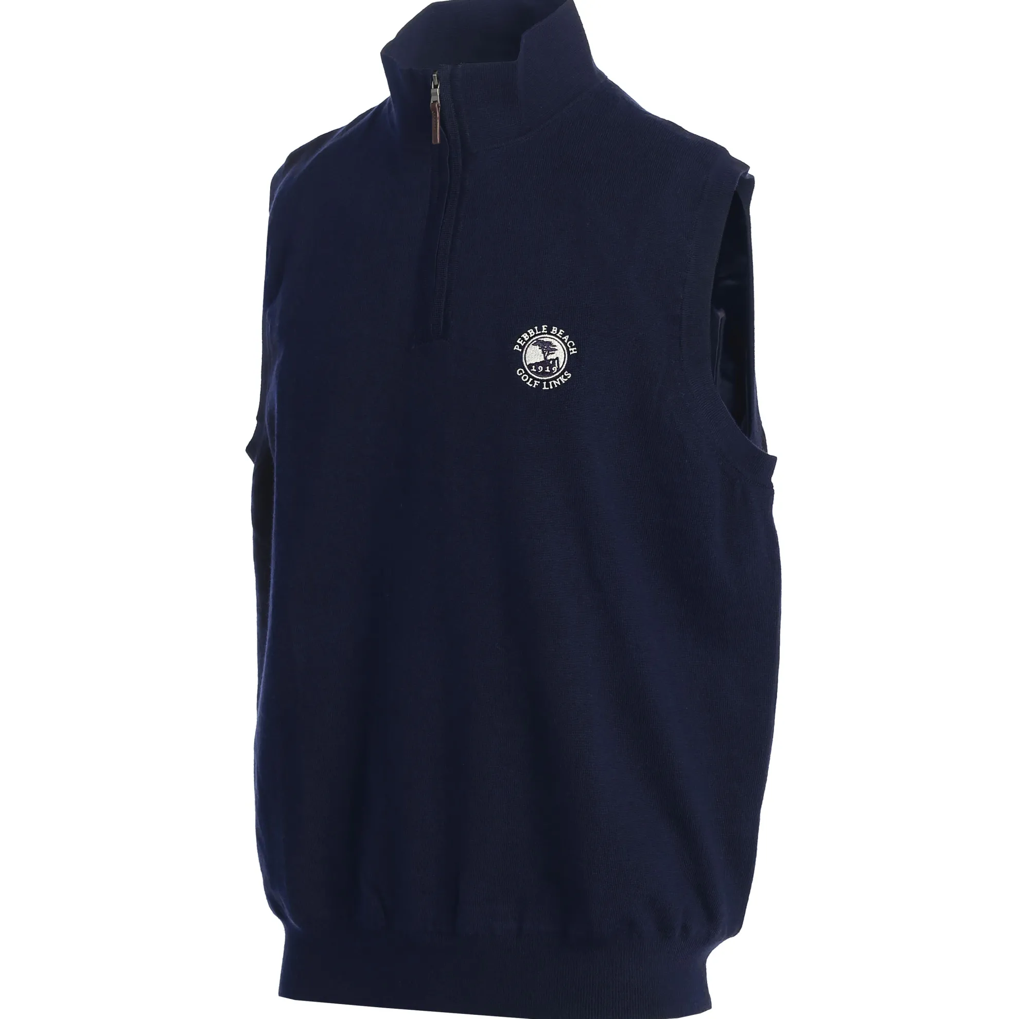 Pebble Beach Men's Baruffa Merino 1/4 Zip Windvest By Fairway & Greene
