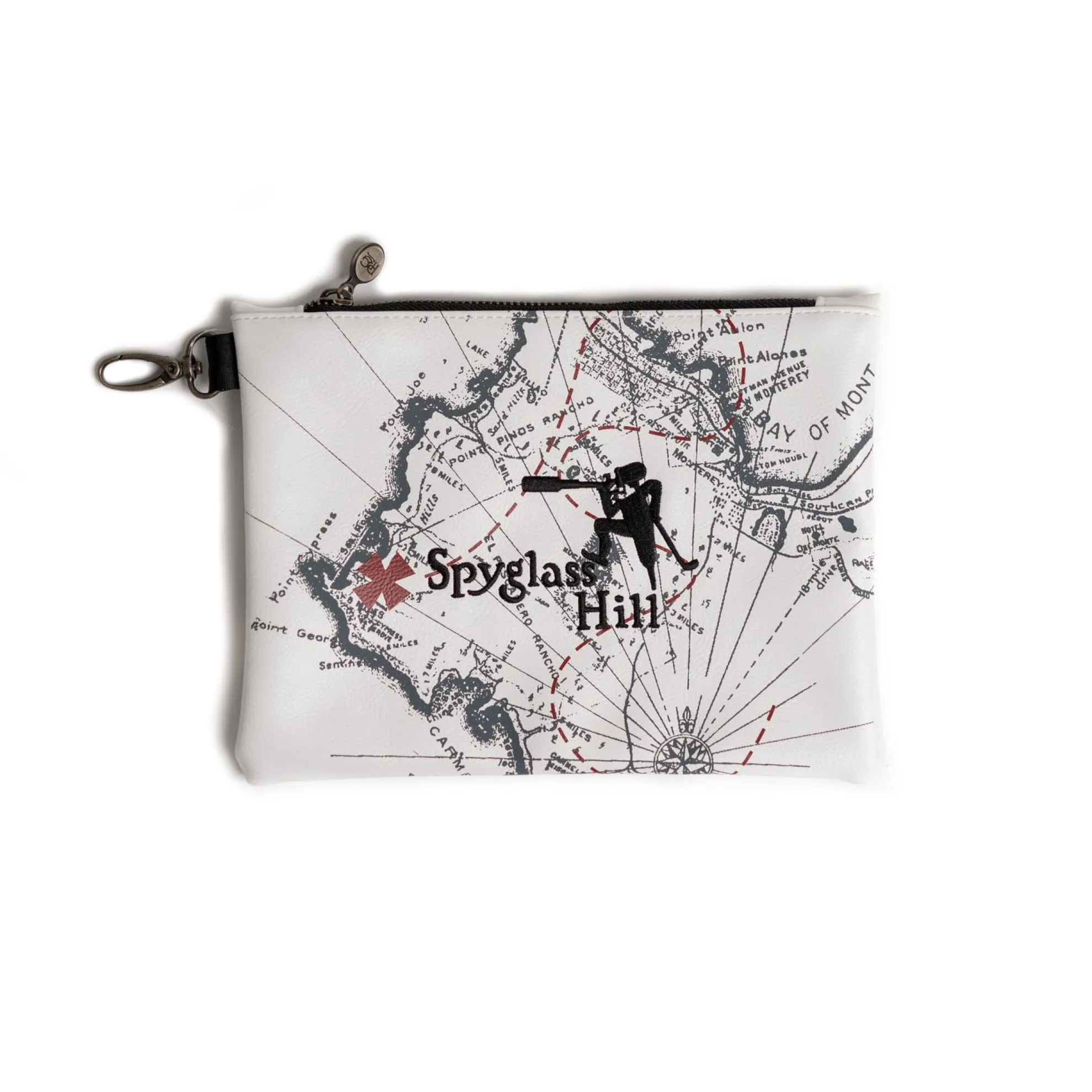 Spyglass Hill Map Zipper Tote Bag By Prg