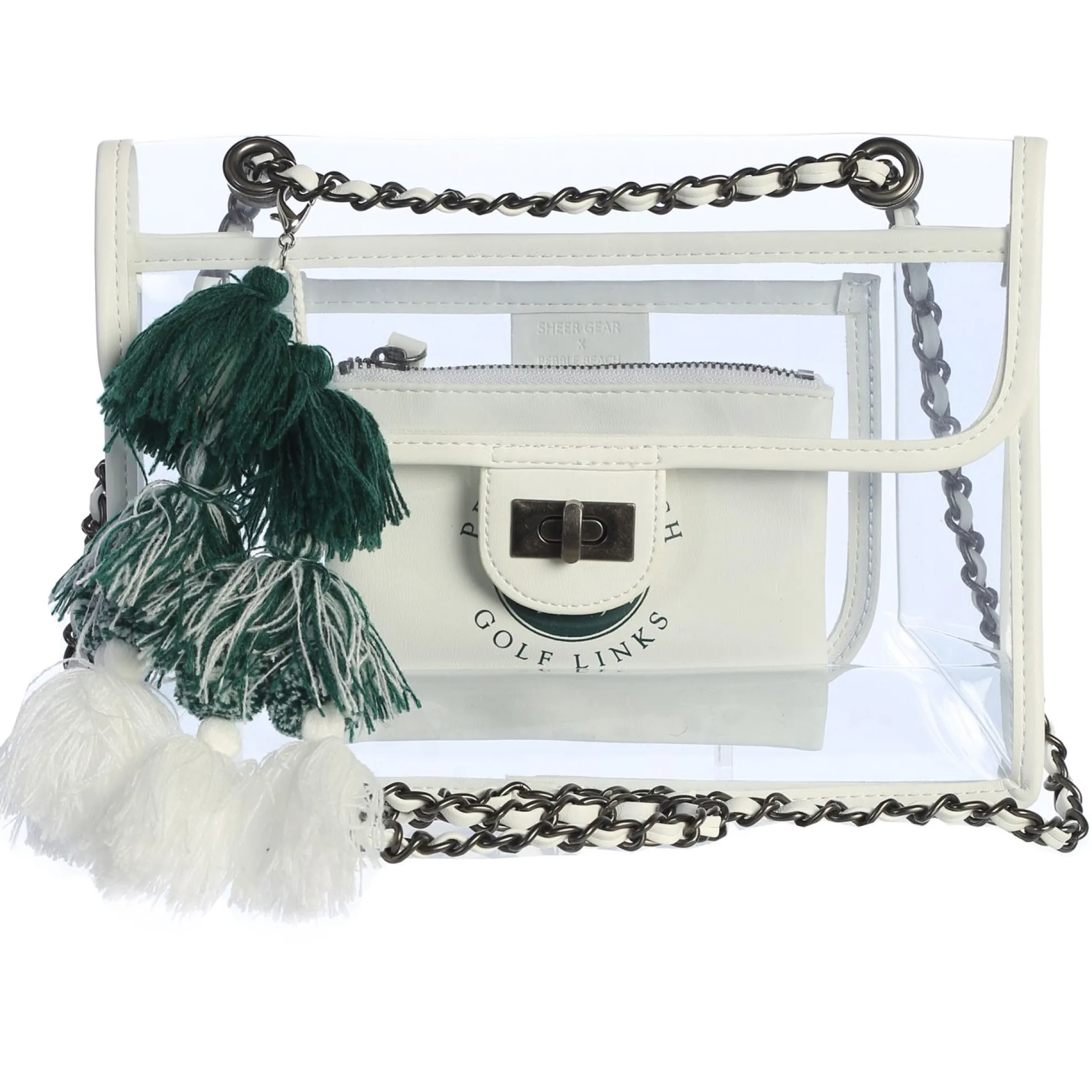 Pebble Beach Crossbody Stadium Turn Lock Bag By Sheergear