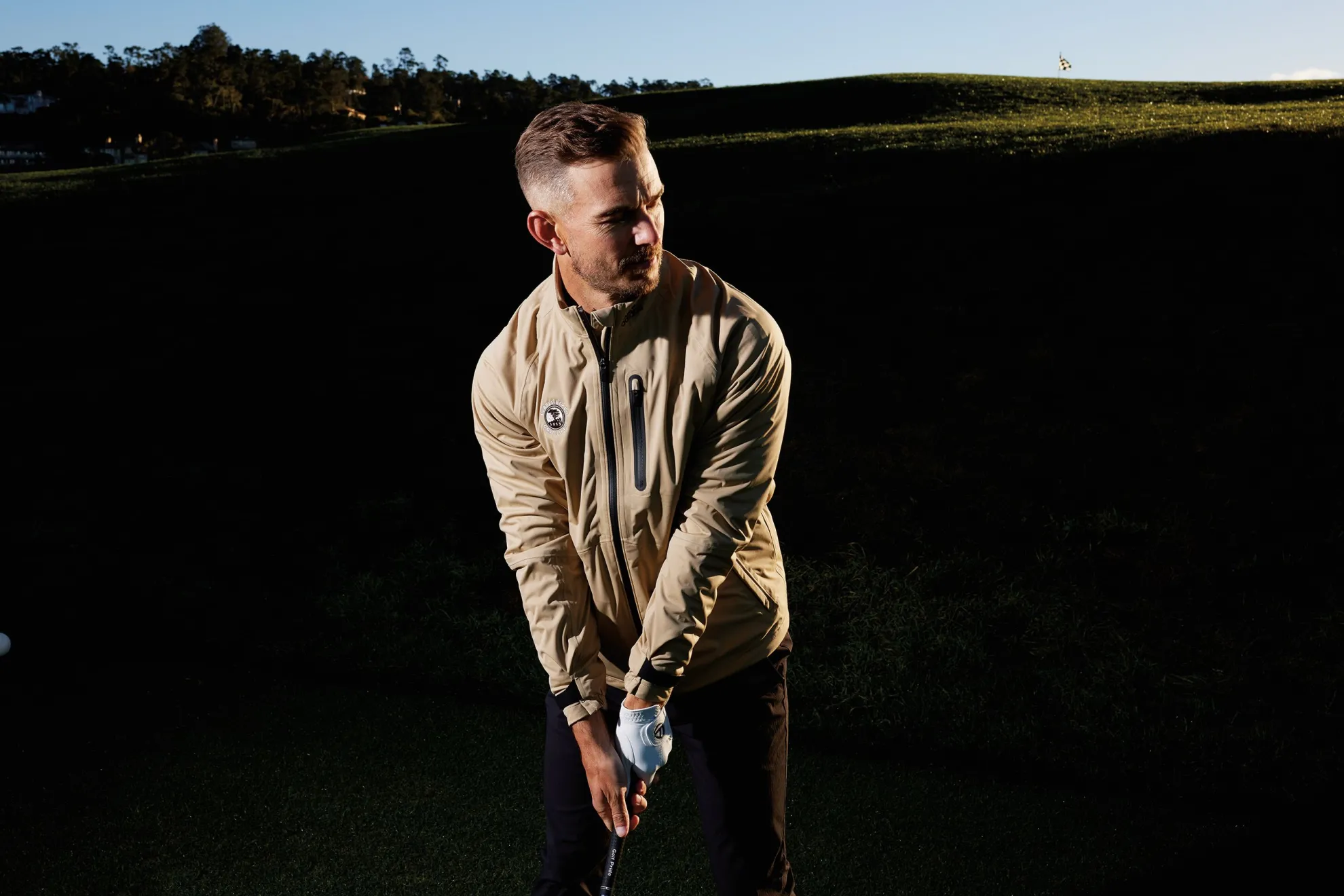 Pebble Beach Full Zip Rain Ready Jacket By Adidas