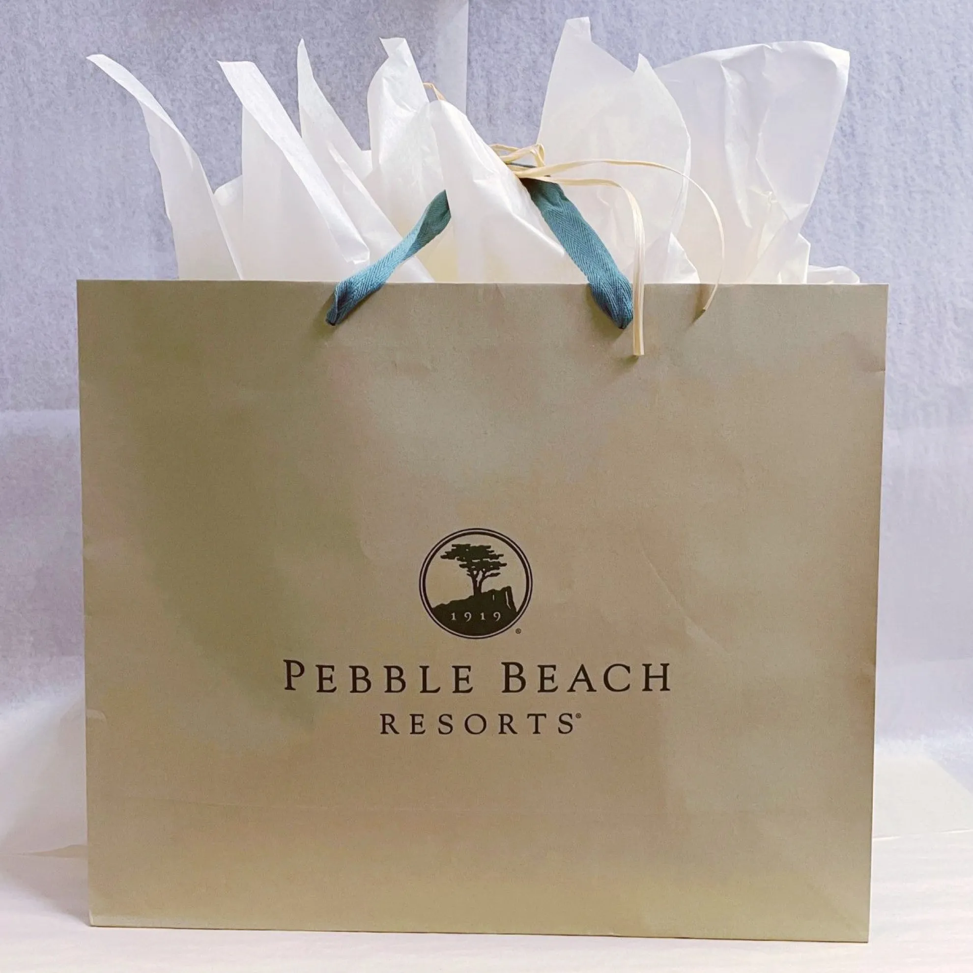 Pebble Beach Kraft Paper Gift Bag