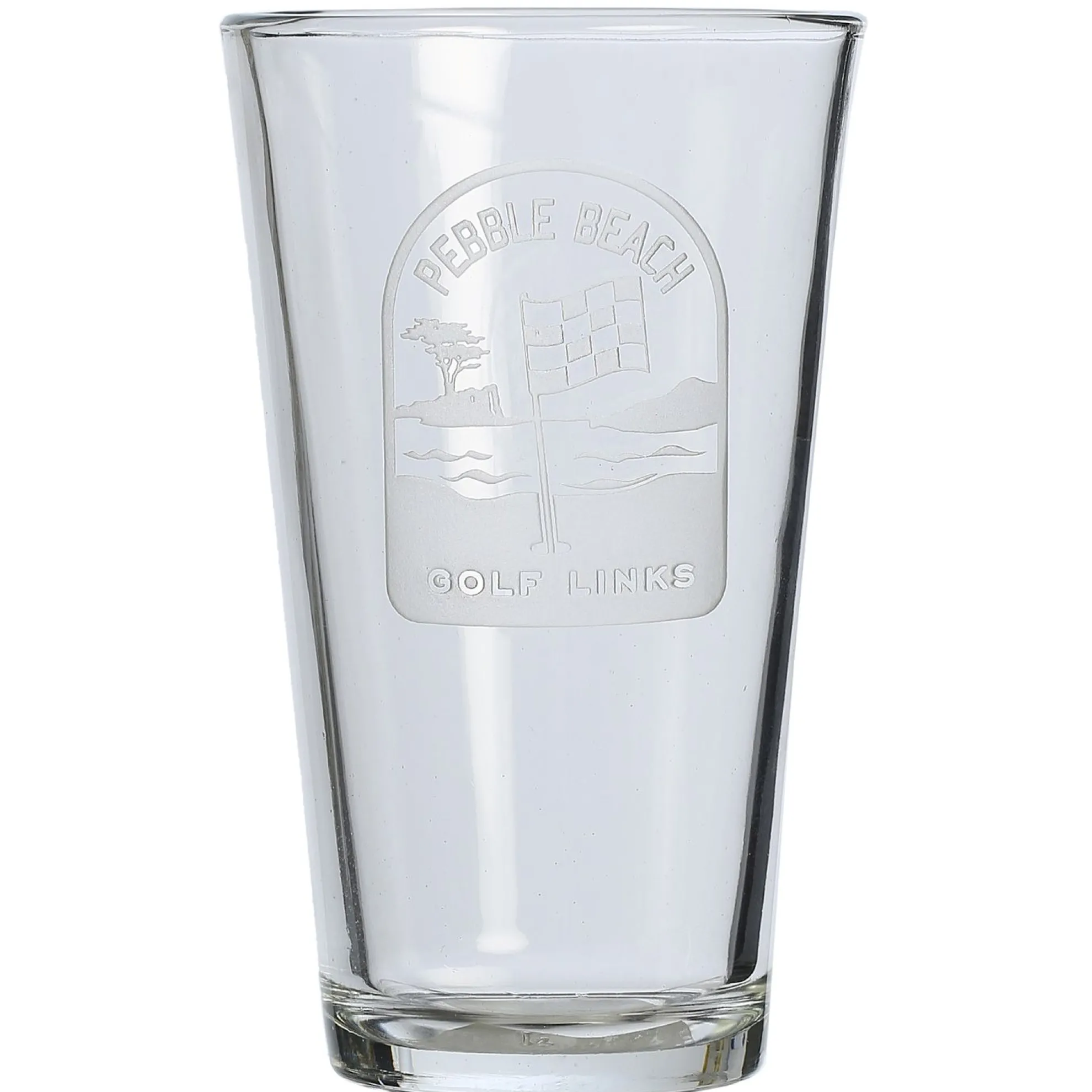 Pebble Beach Pin Flag Scene Pint Glass