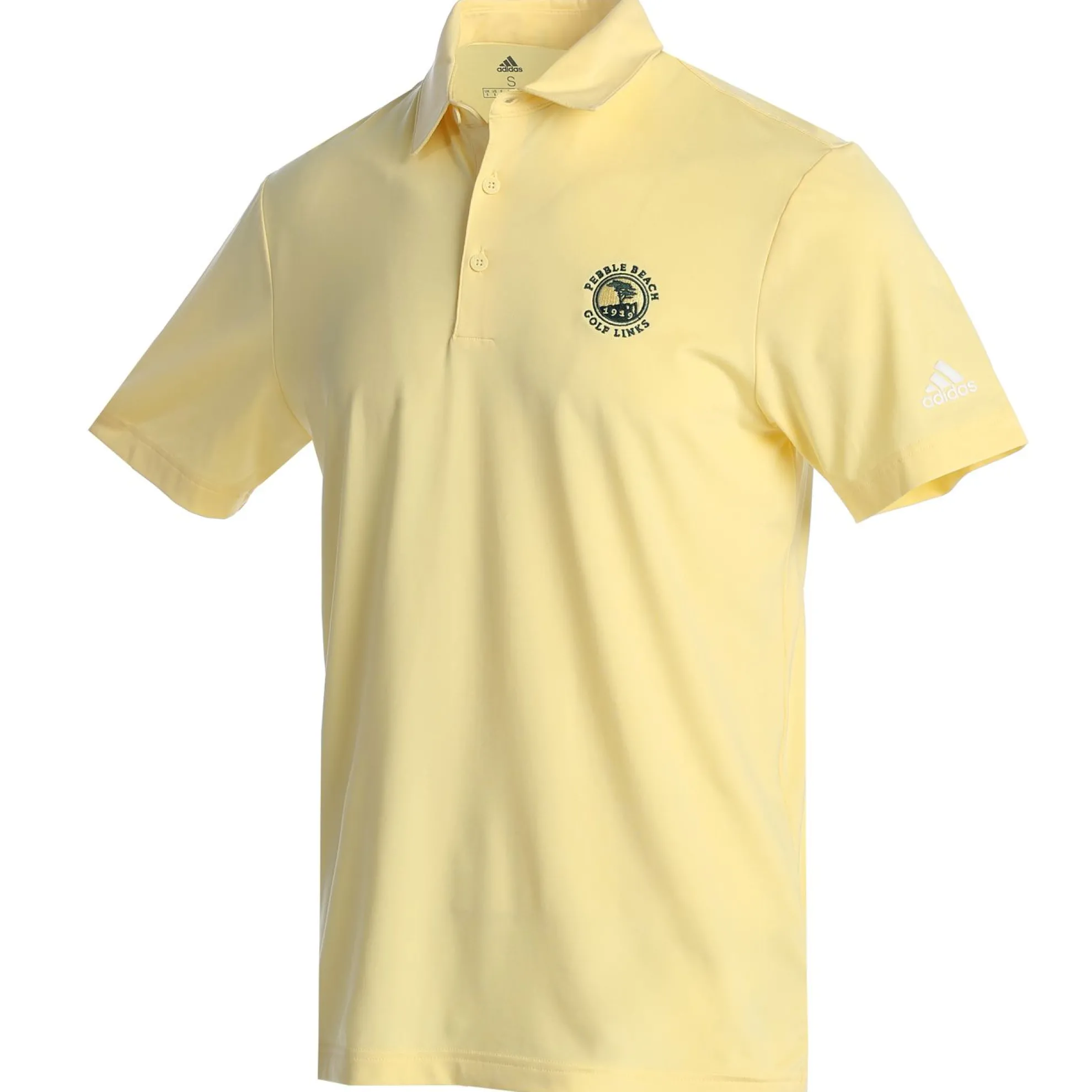 Pebble Beach Men's Ultimate365 Almost Yellow Polo By Adidas
