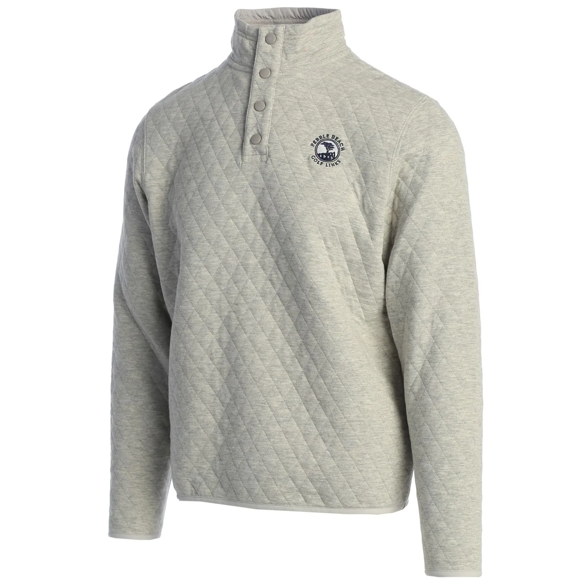 Pebble Beach Quilted Snap Collar Pullover By Divots