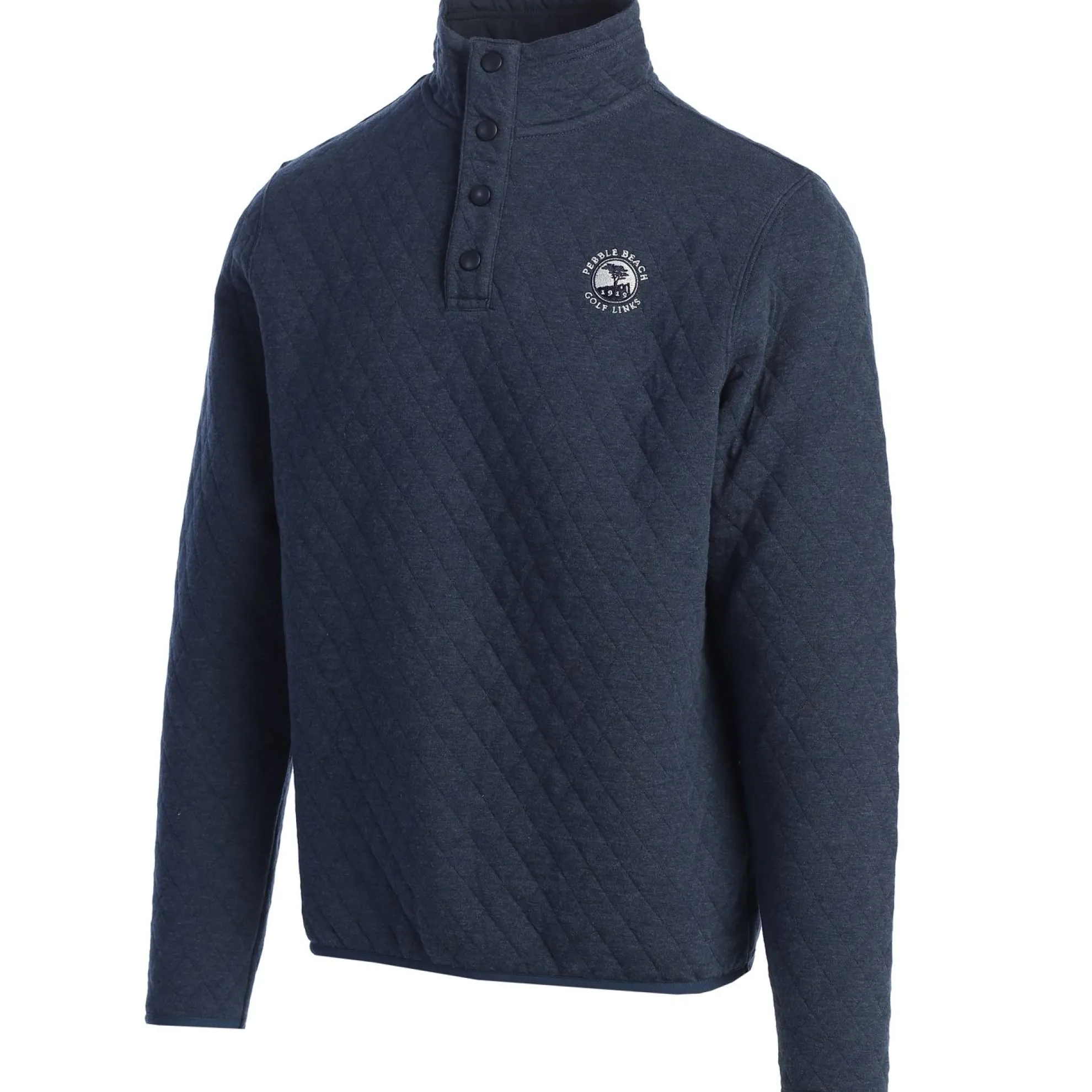 Pebble Beach Quilted Snap Collar Pullover By Divots