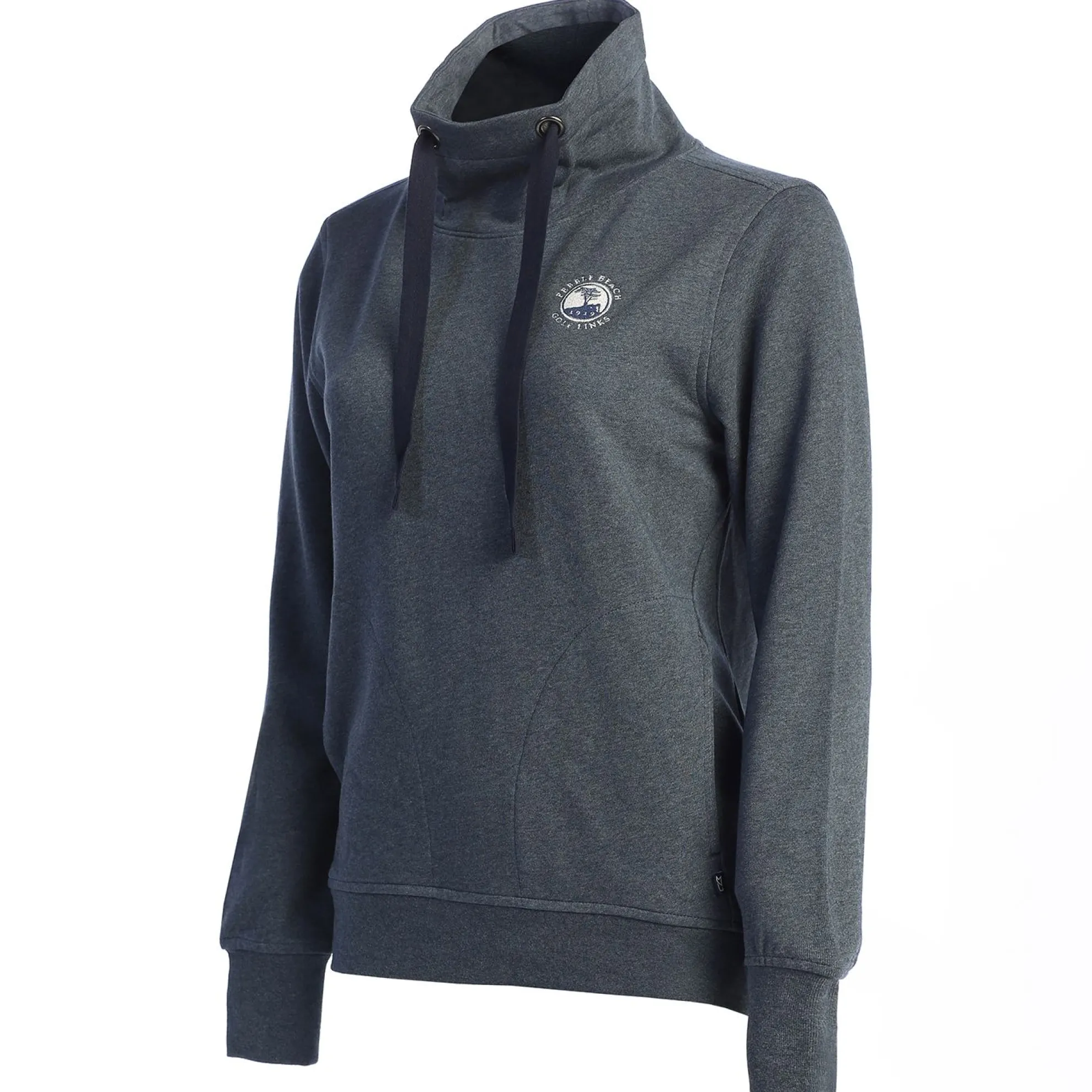 Pebble Beach Women's Funnel Neck Sweatshirt By Cutter & Buck