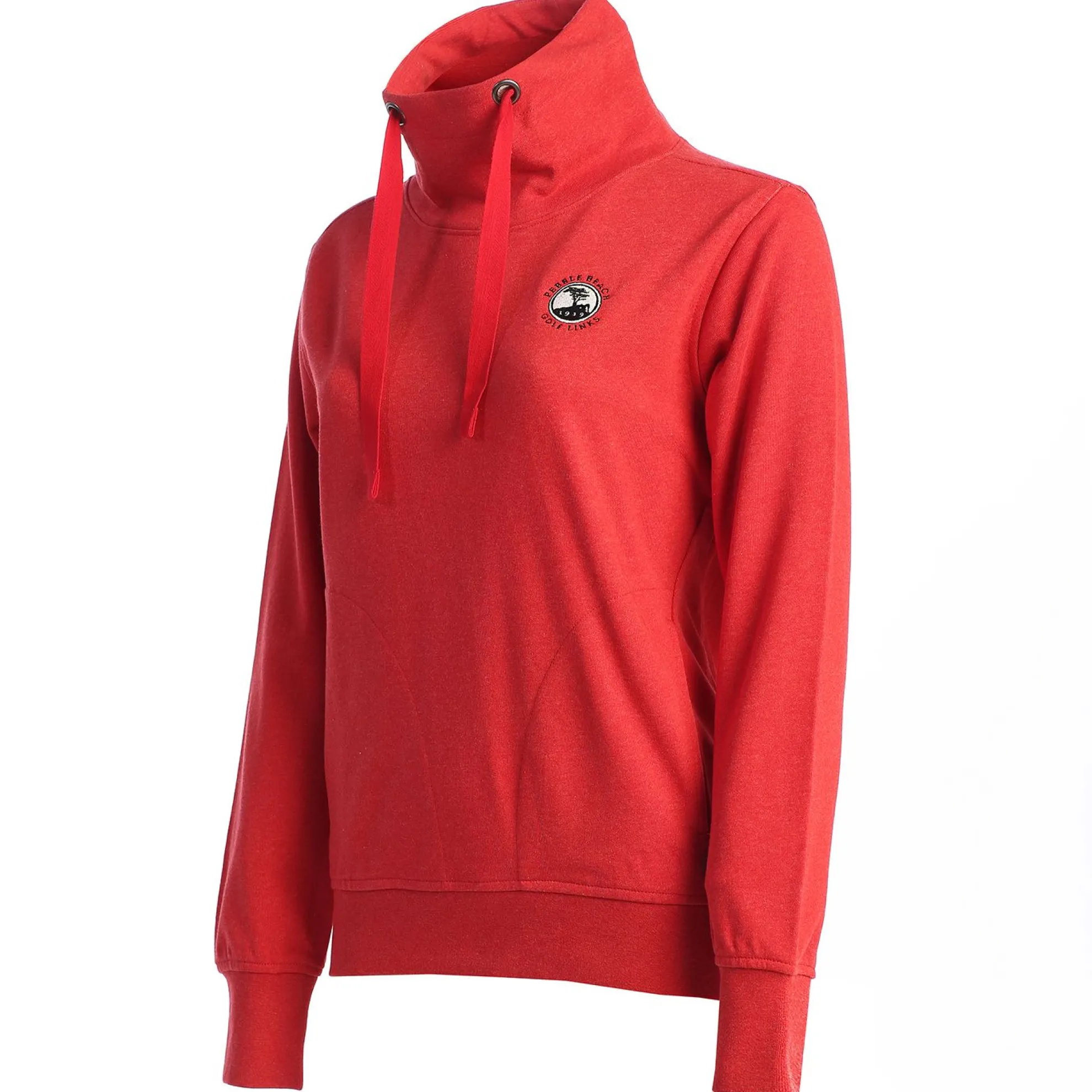 Pebble Beach Women's Funnel Neck Sweatshirt By Cutter & Buck