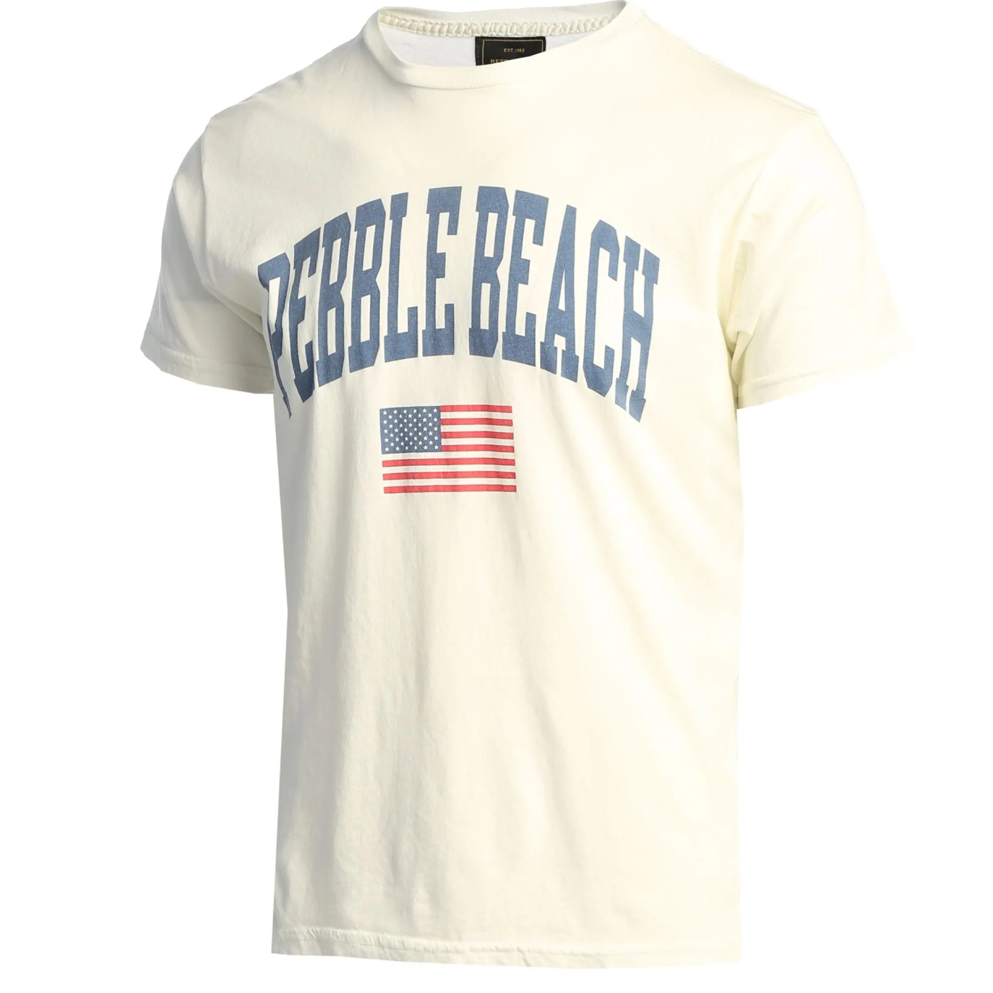 Pebble Beach Black Label Usa Flag Tee By Original Retro Brand
