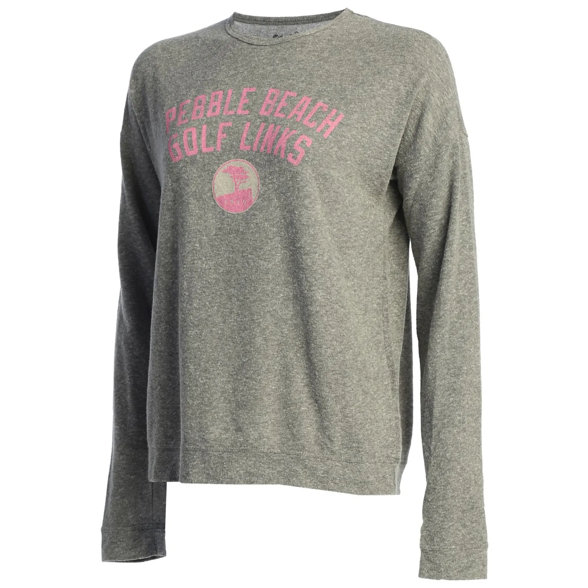Pebble Beach Women's Pink Resort Crew Sweatshirt By Original Retro Brand