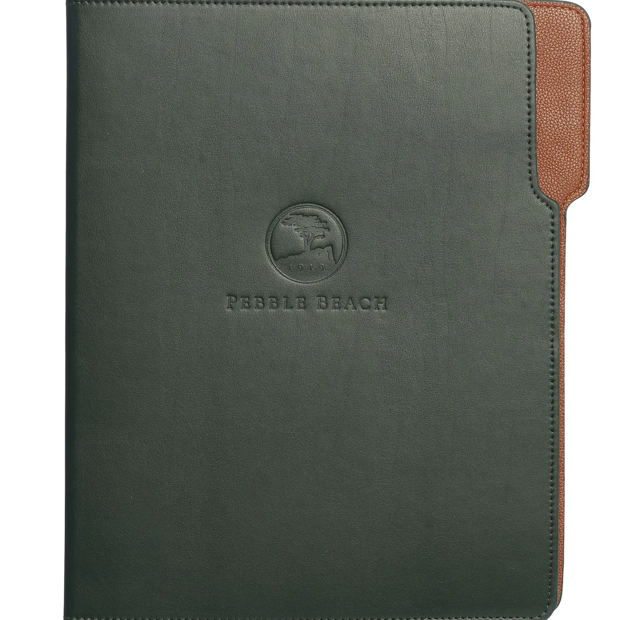 Pebble Beach Logo Leather Padfolio