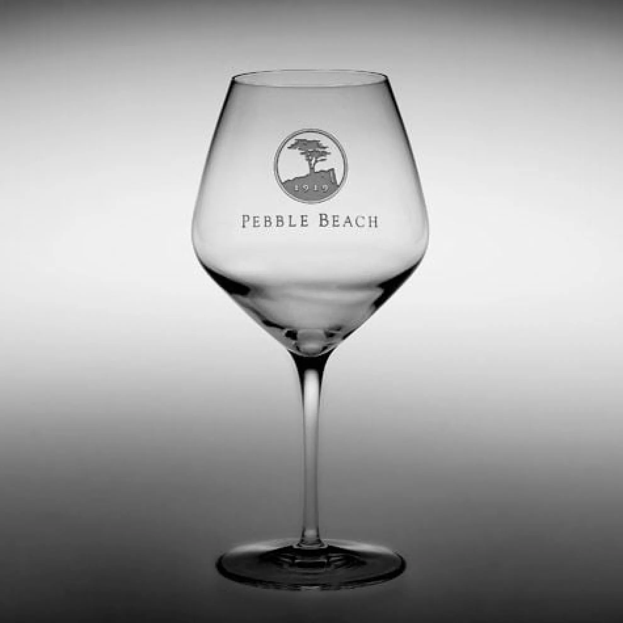Pebble Beach Heritage Logo Pinot Noir/Burgundy Wine Glass