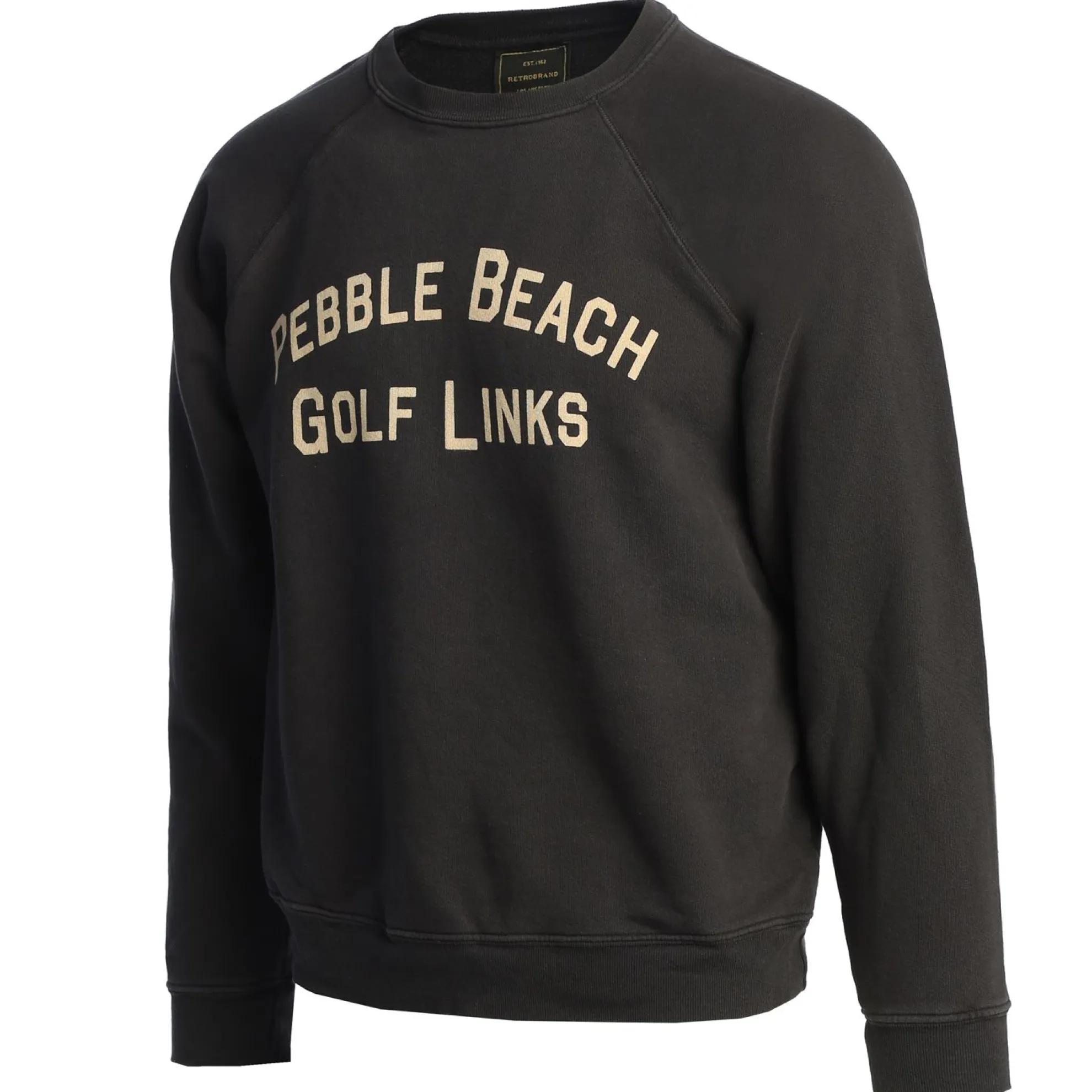 Pebble Beach Golf Links Black Label Crew Sweatshirt By Original Retro Brand
