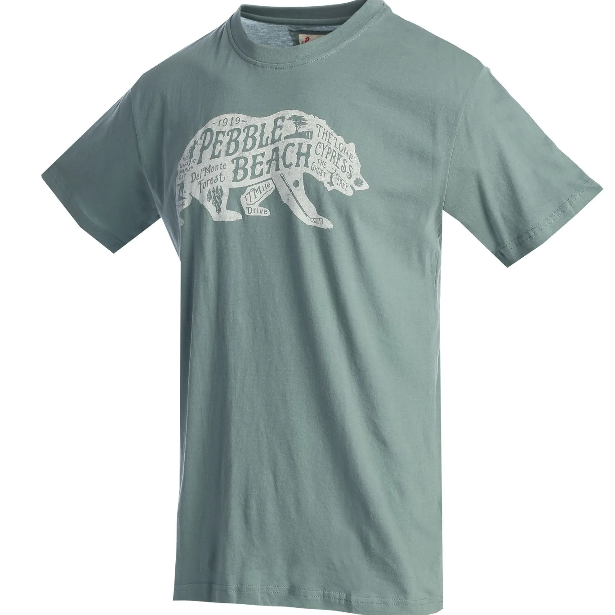 Pebble Beach Bear Map Tee By American Needle
