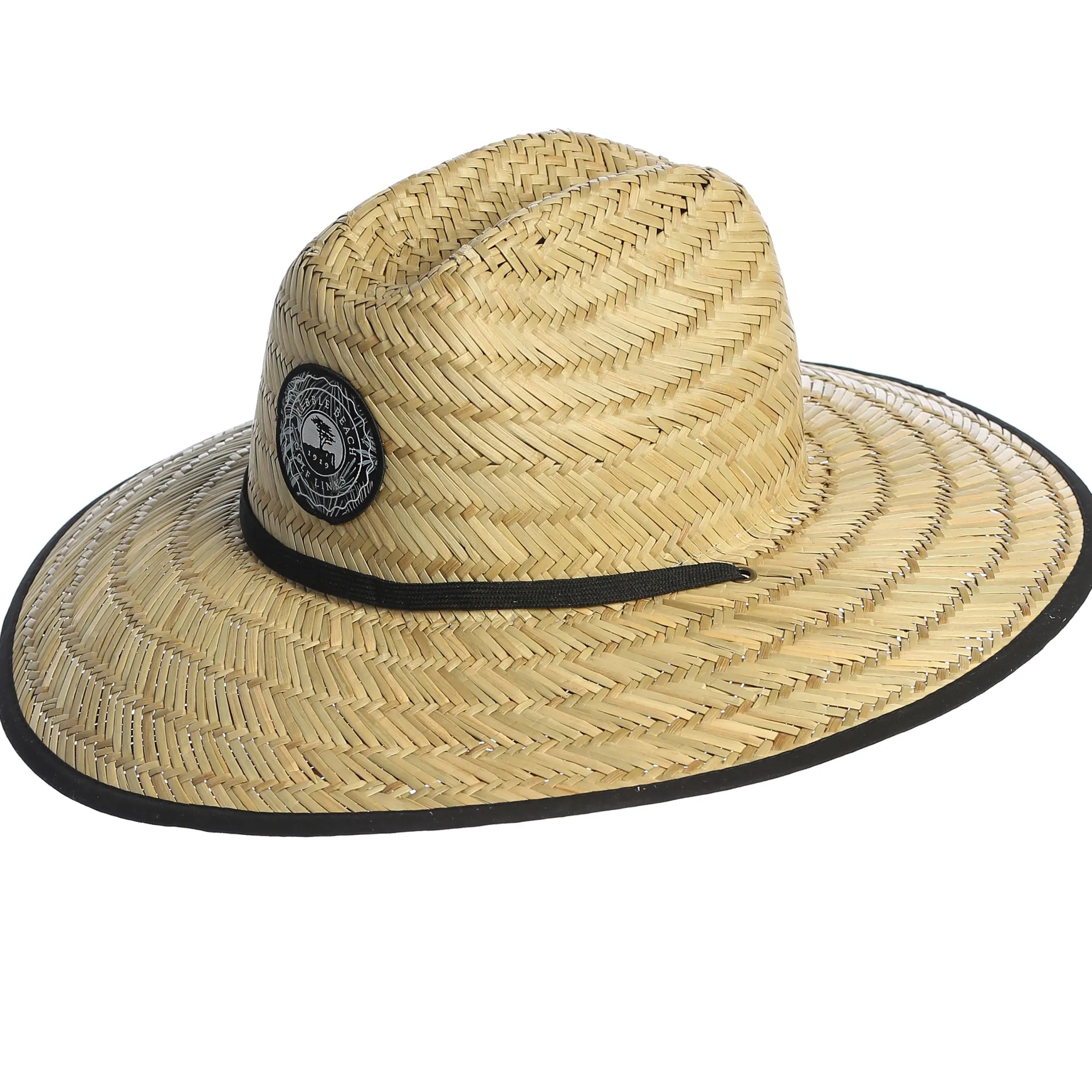 Pebble Beach Crackle Straw Hat By Travis Mathew