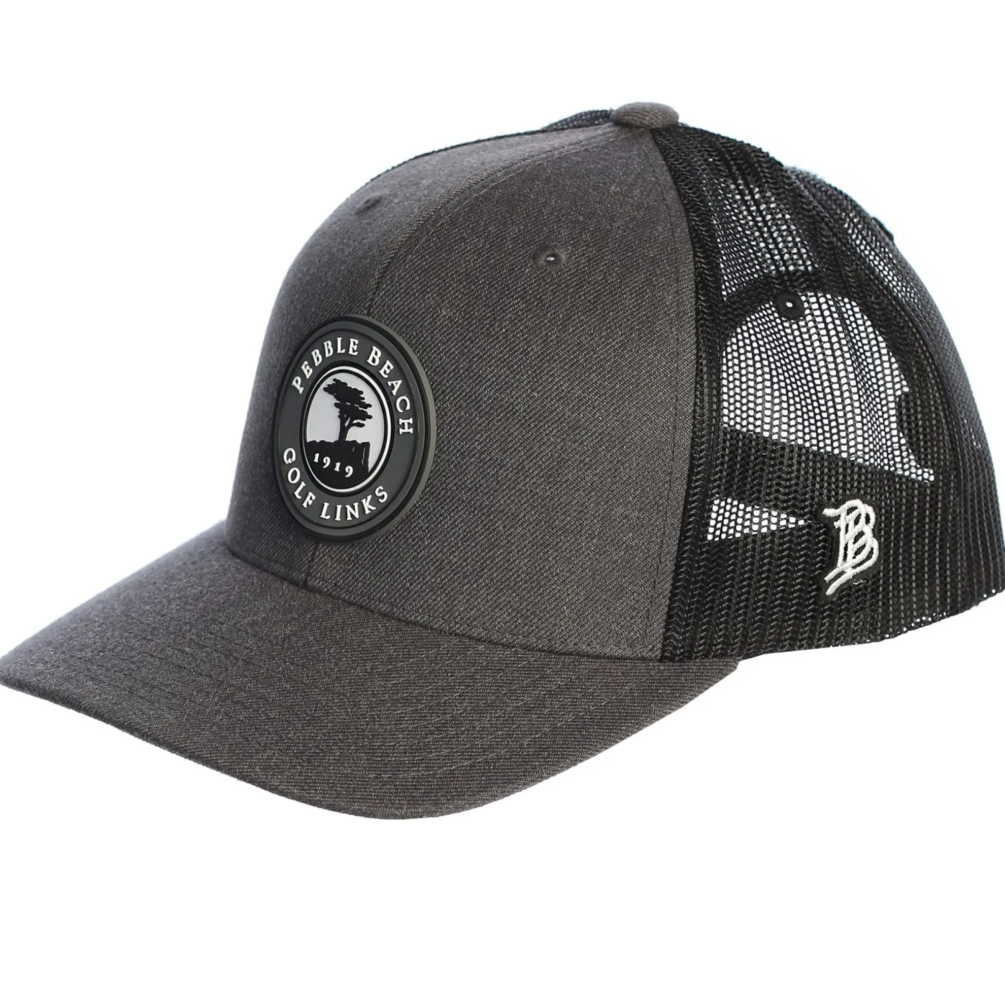 Pebble Beach Curved Rogue Trucker Hat By Branded Bills
