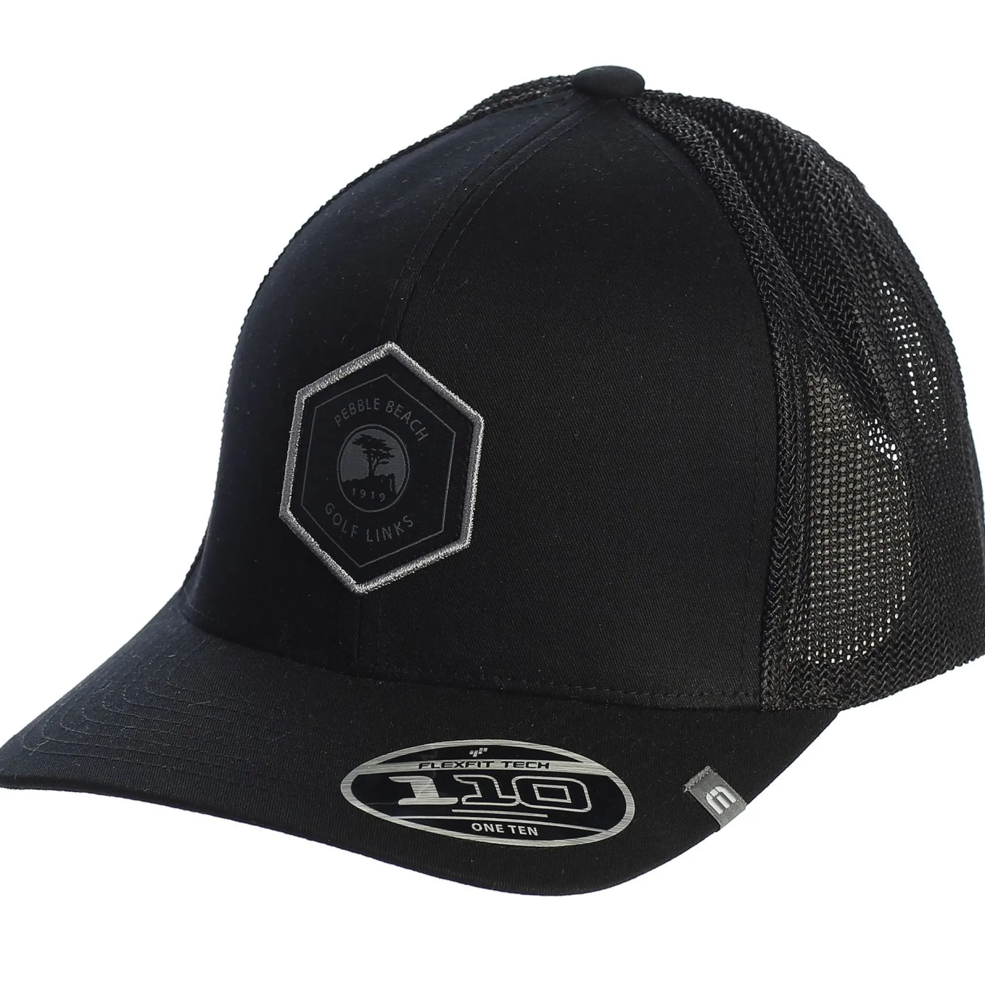 Pebble Beach Hexagon Patch Widder Snapback Hat By Travis Mathew
