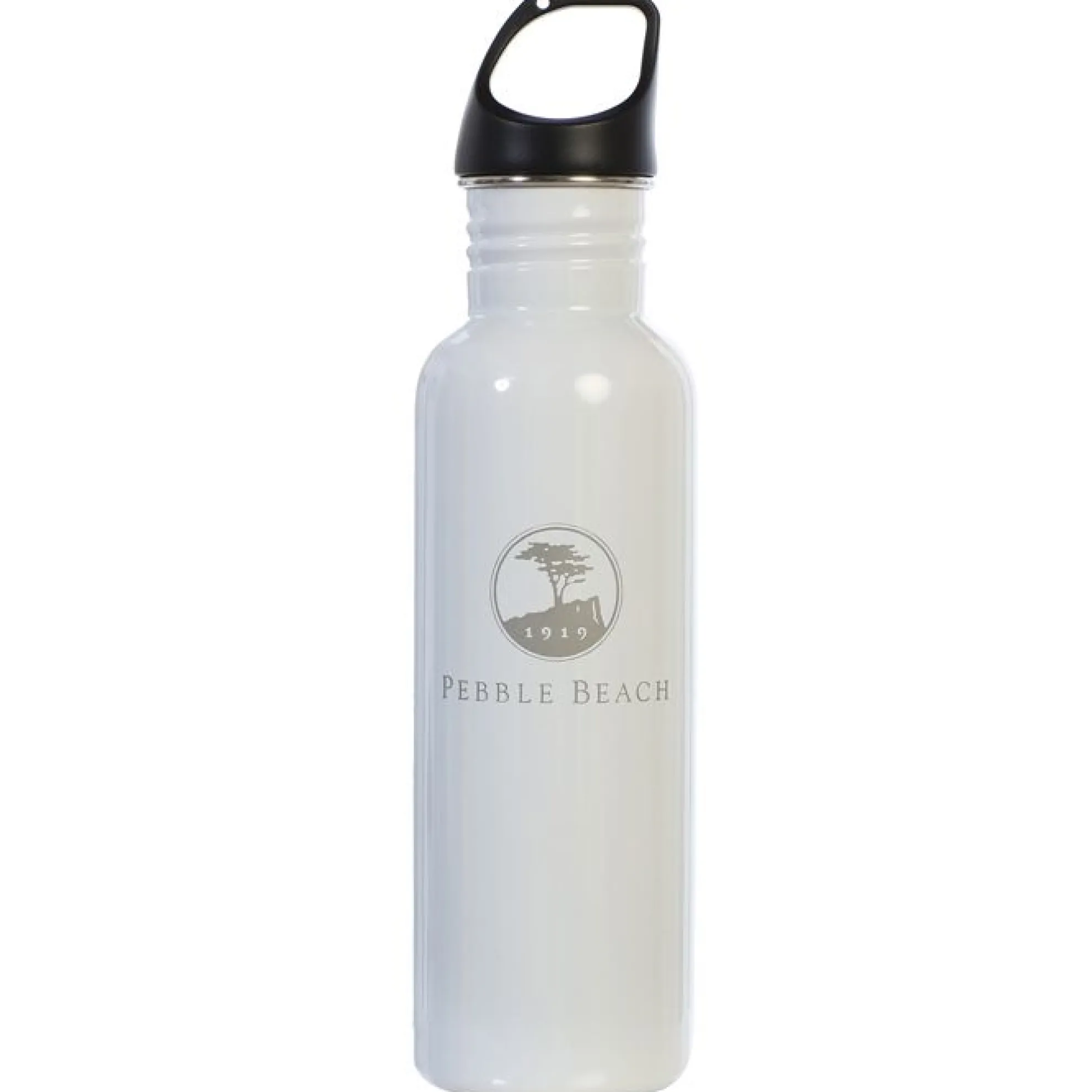 Pebble Beach Stainless Steel Etched Water Bottle