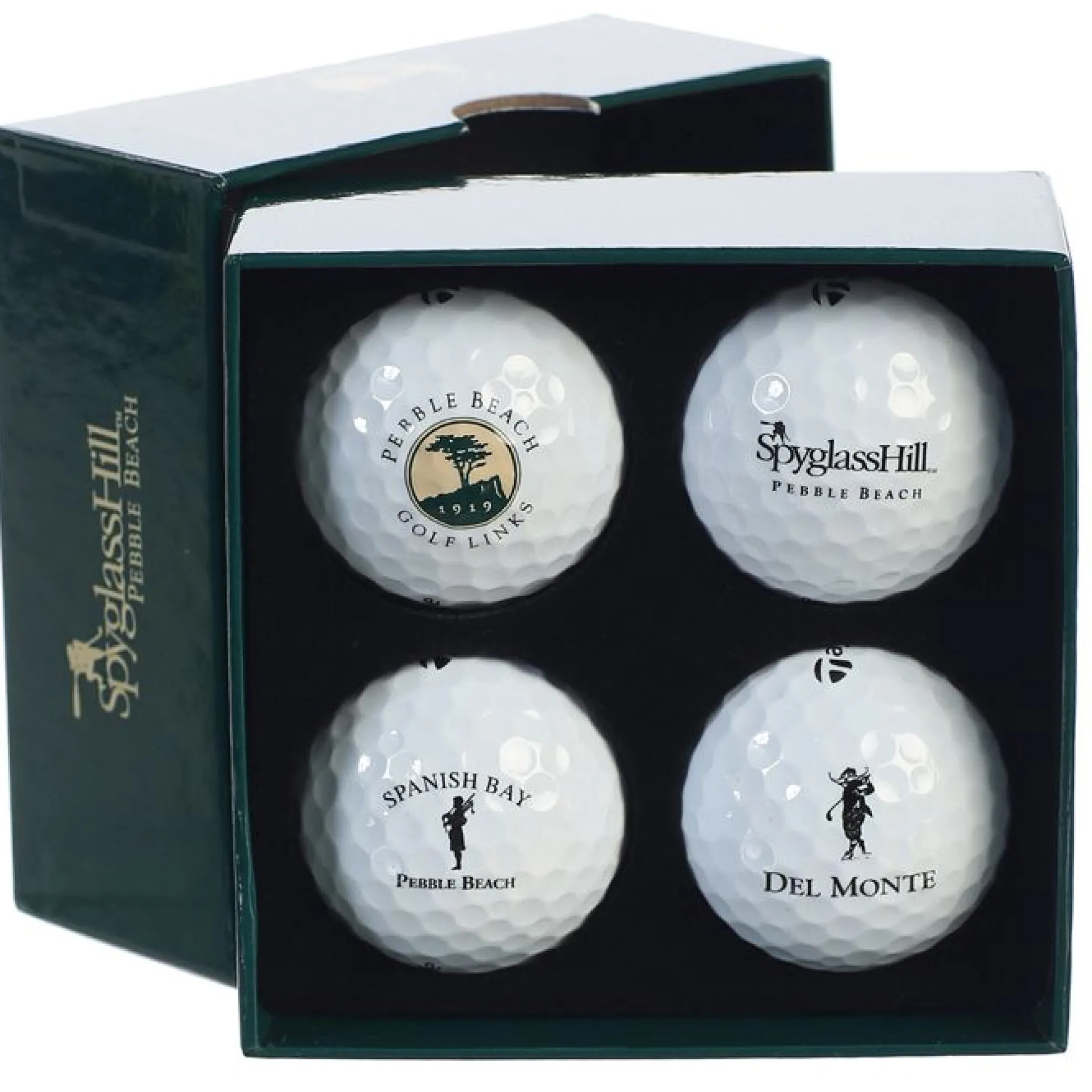 Pebble Beach Resorts Four Course Golf Ball Set By Taylormade