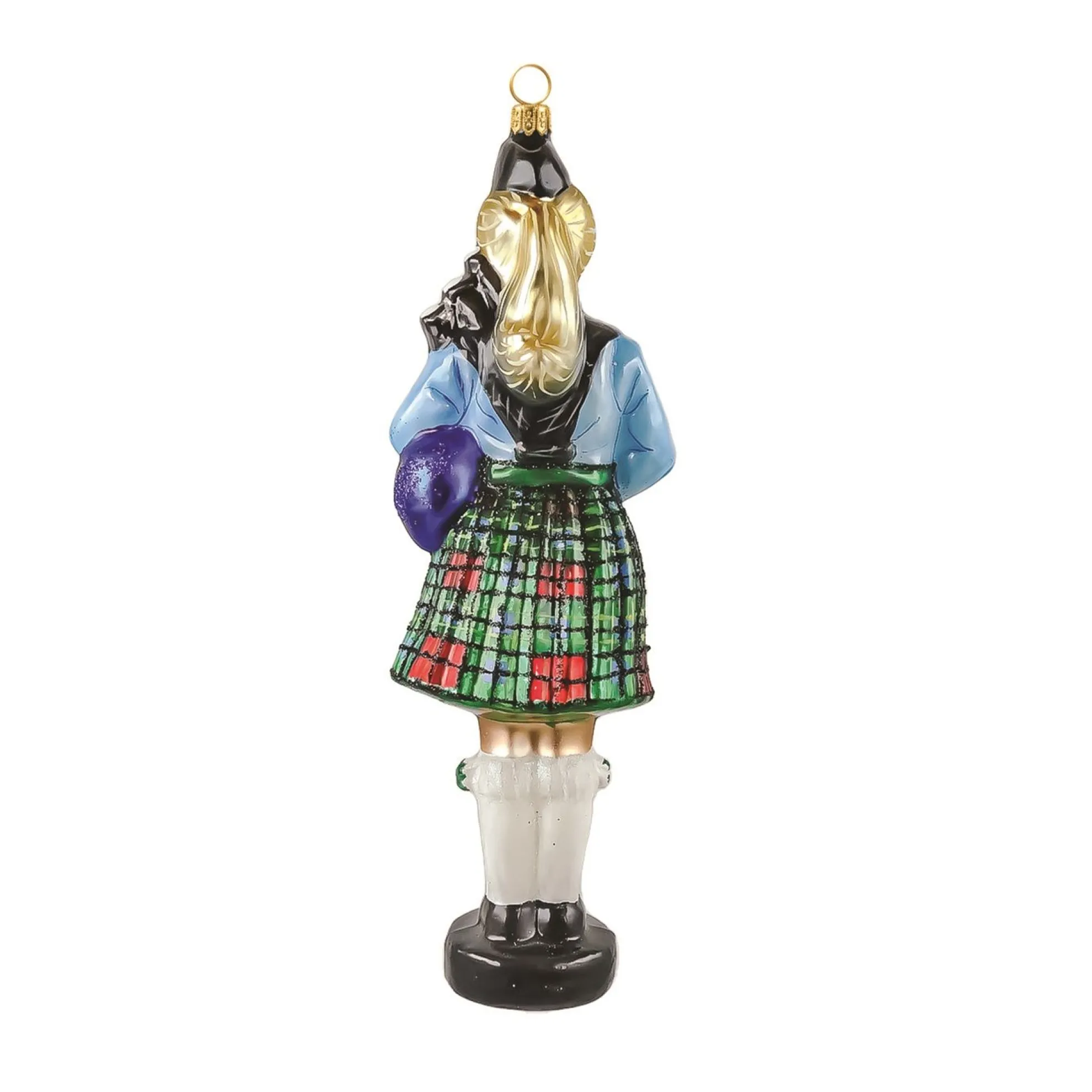 The Links At Spanish Bay Collectible Female Bagpiper Ornament