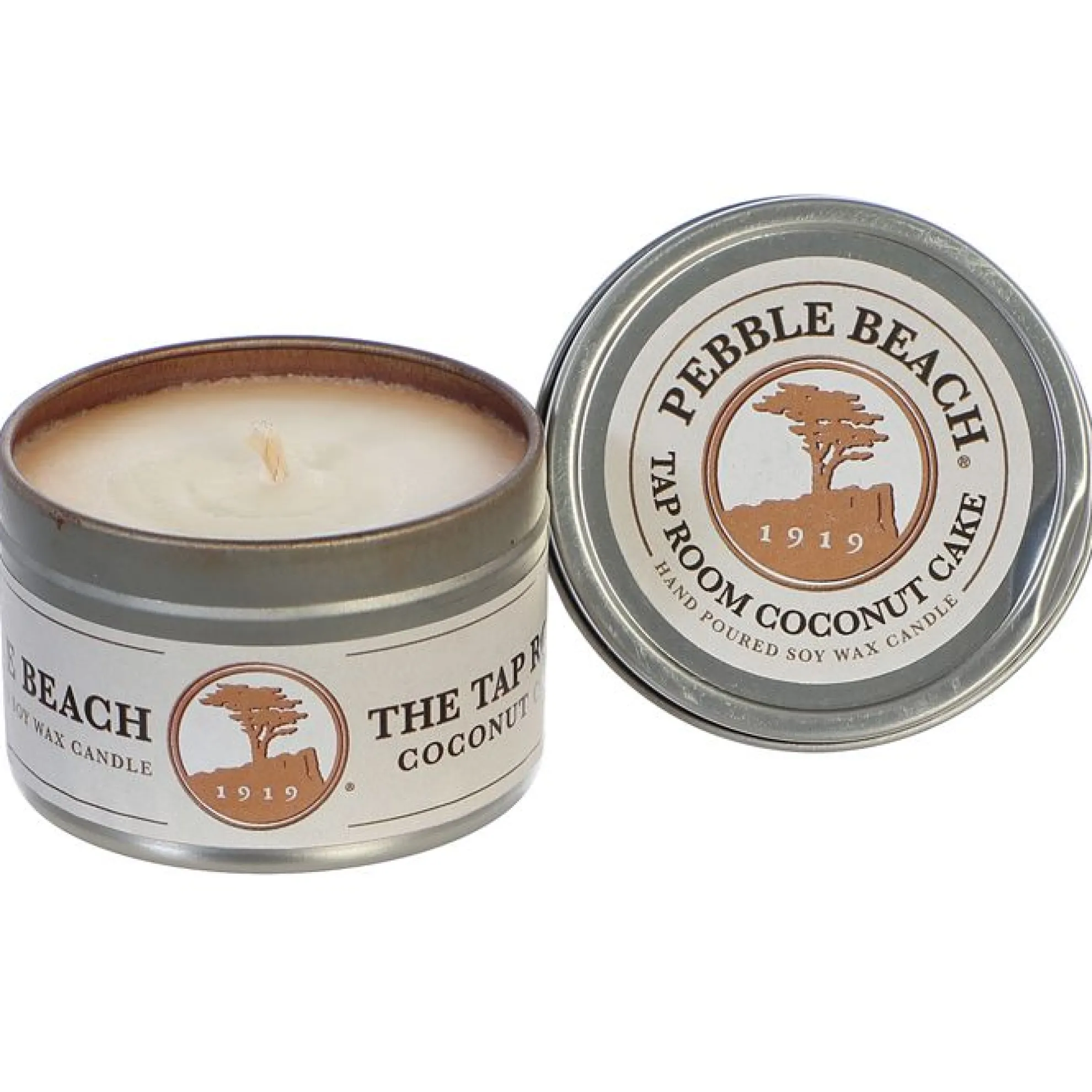 Pebble Beach 4 Ounce Travel Tin Soy Wax Candle