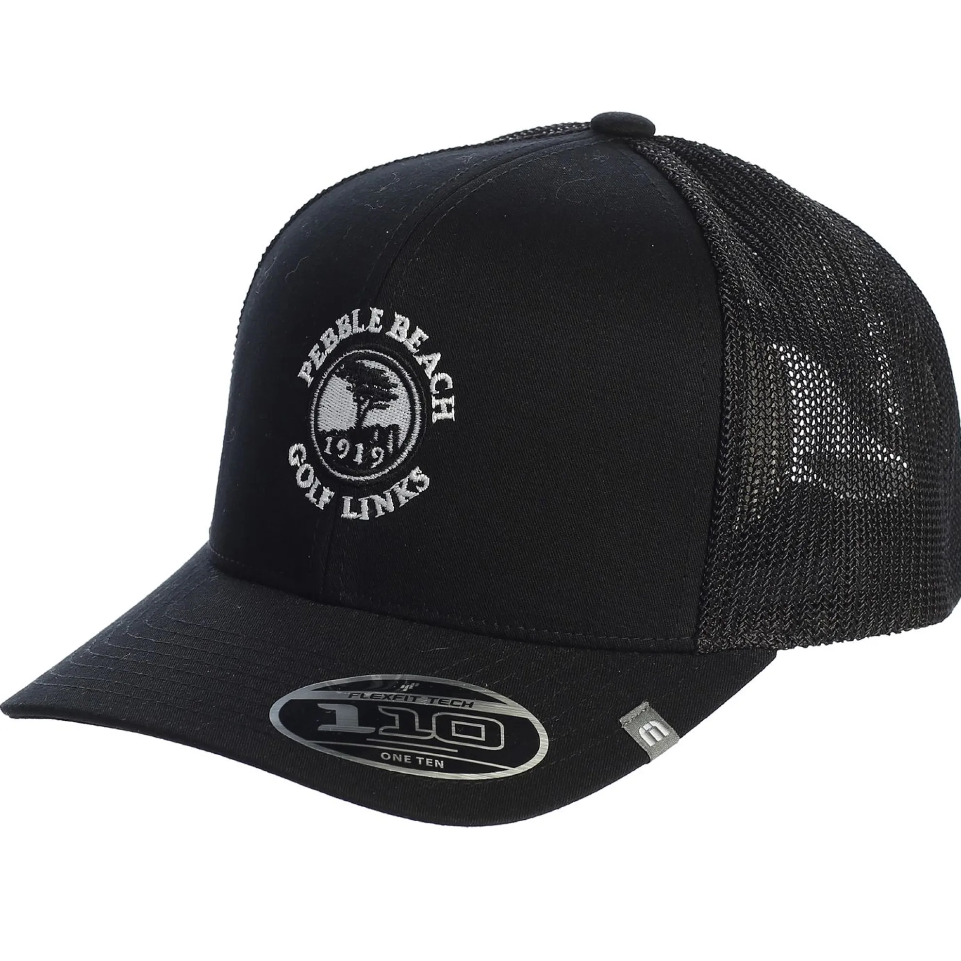 Pebble Beach Logo Widder Snap Back Hat By Travis Mathew