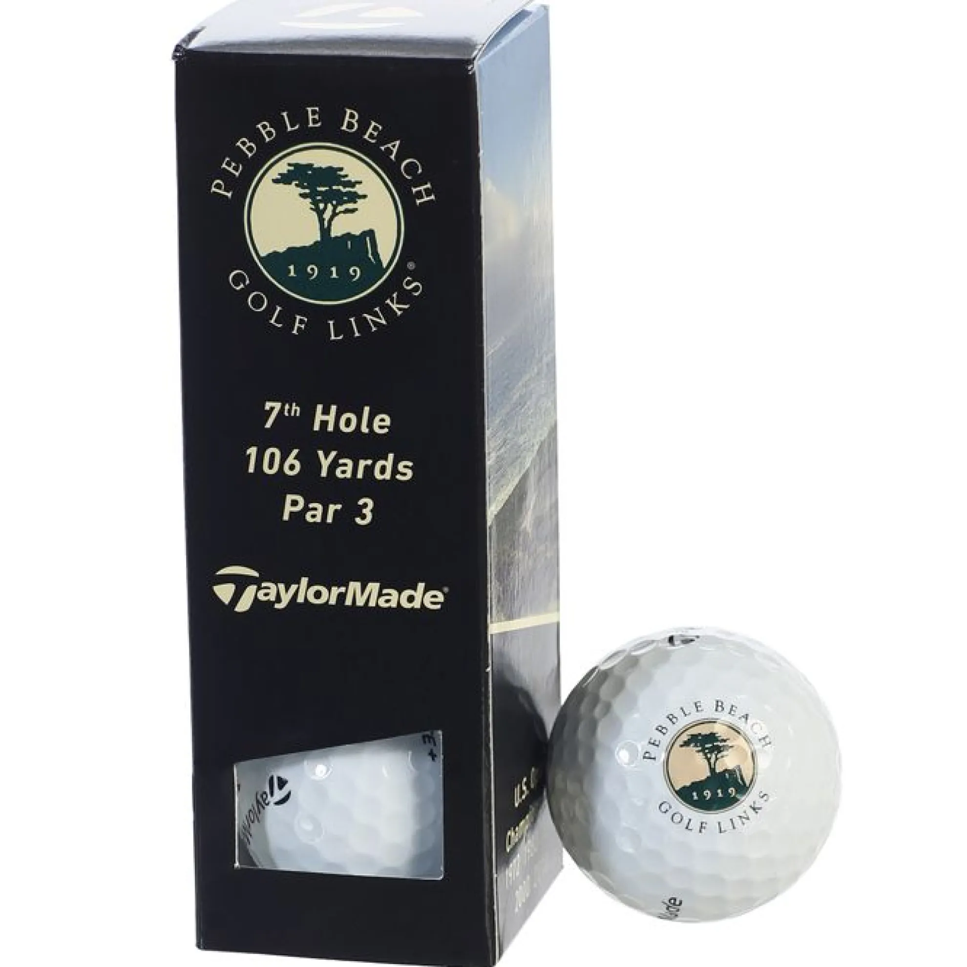 Pebble Beach Golf Links 7Th Hole Sleeve Golf Balls By Taylormade