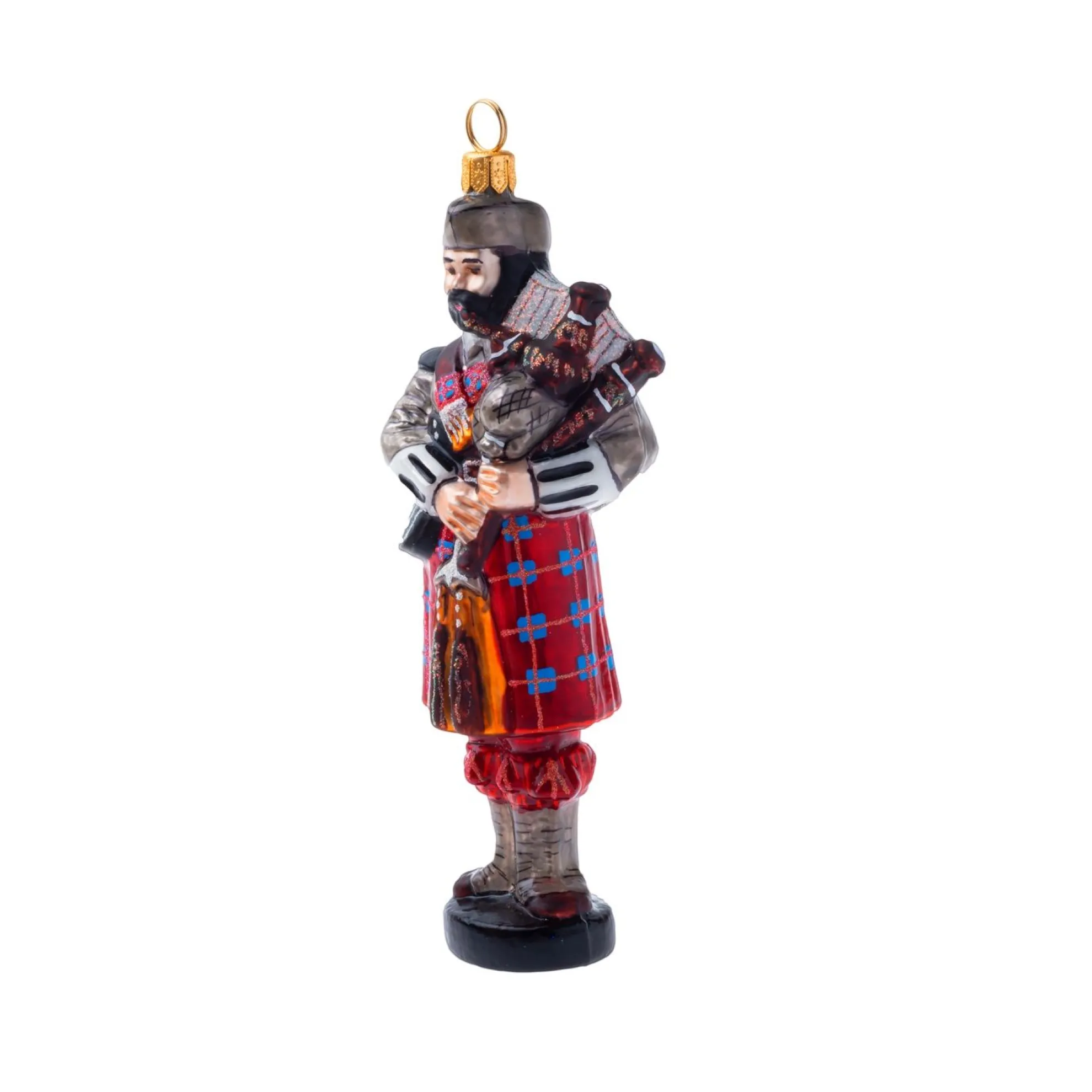 The Links At Spanish Bay Collectible Bagpiper Ornament