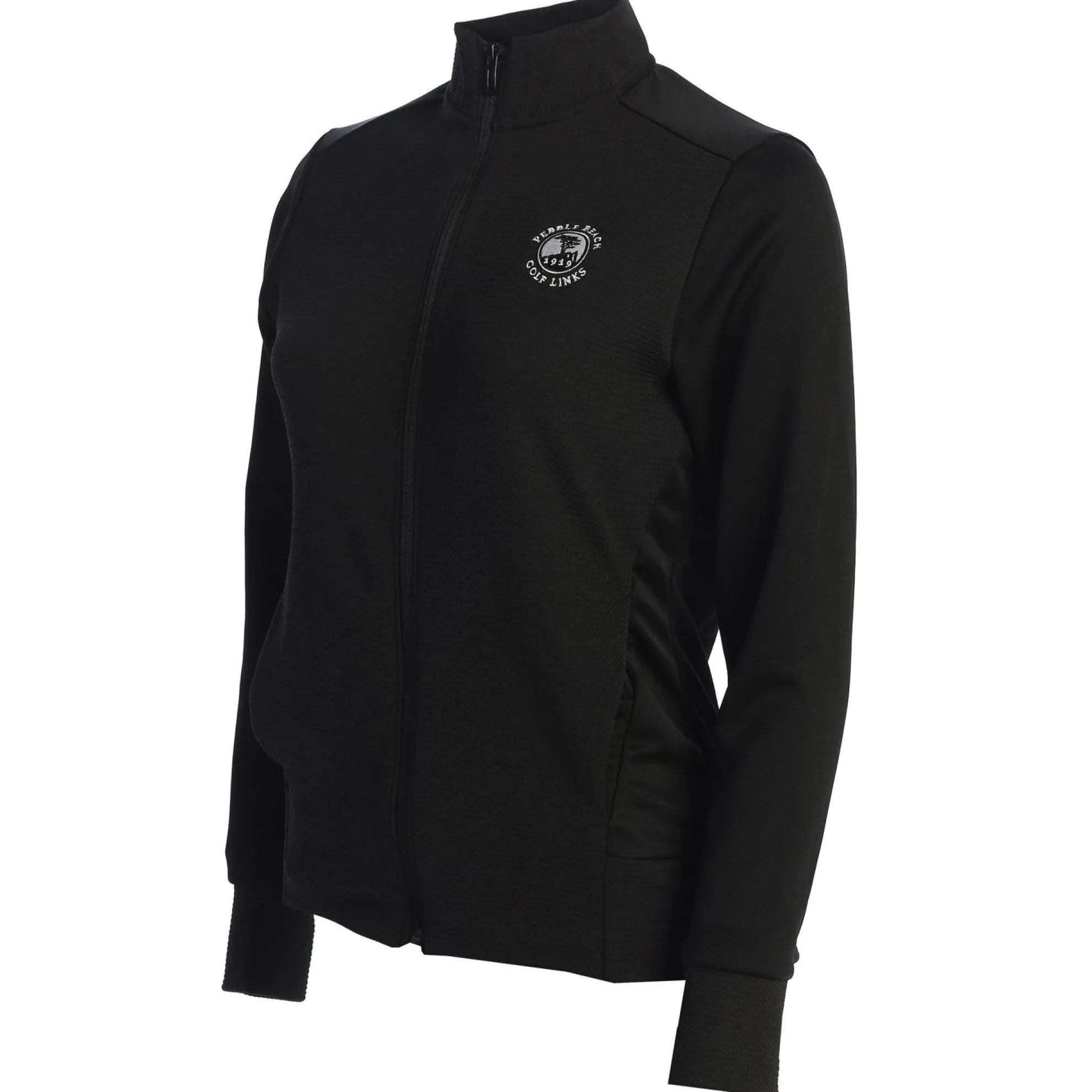 Pebble Beach Women's Textured Full Zip Jacket By Adidas