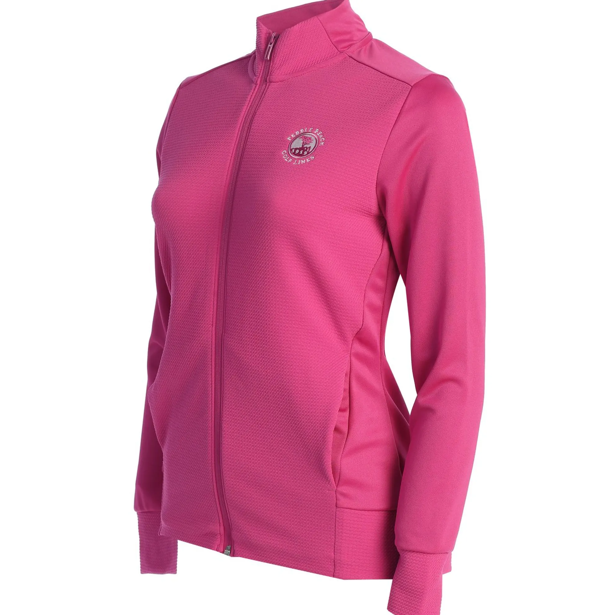 Pebble Beach Women's Textured Full Zip Jacket By Adidas