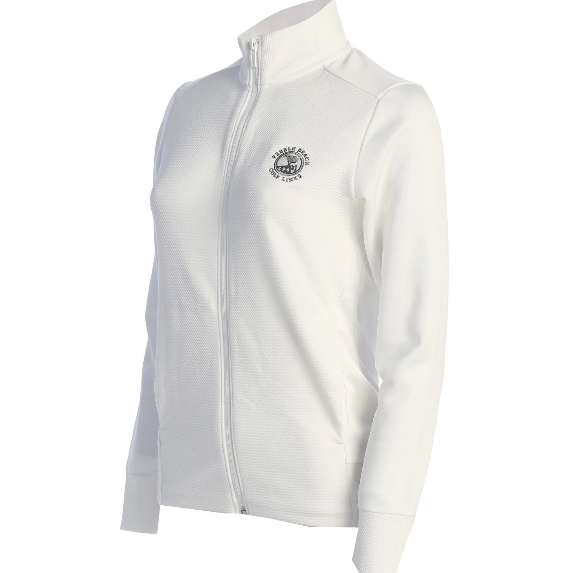 Pebble Beach Women's Textured Full Zip Jacket By Adidas